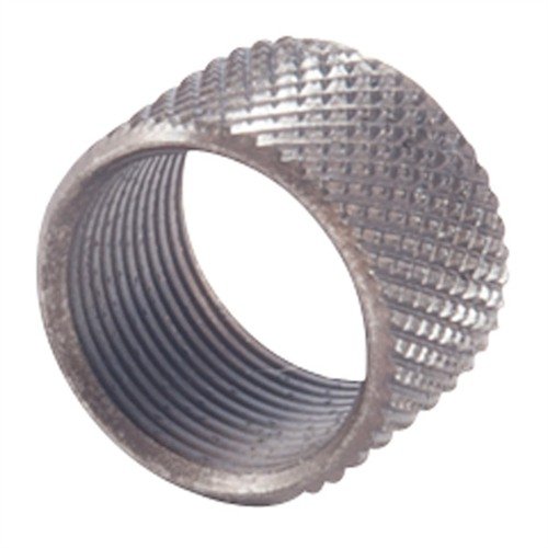 Protege tu cañón roscado con el THREAD PROTECTOR de LONE WOLF DIST., fabricado en acero inoxidable 303 y acabado en óxido negro, ideal para cañones compatibles.