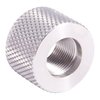 .920 Bull Thread Protector 1/2-28 de acero inoxidable es fácil de instalar, protege las roscas de tu rifle y evita daños costosos. ¡Mantén tu cañón en perfecto estado!