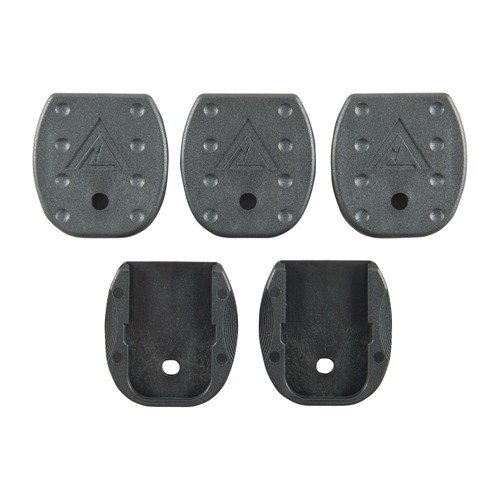 Los TACTICAL FLOORPLATES para GLOCK® ofrecen una superficie de agarre mejorada, resistencia al impacto y son ideales para extraer cargadores atascados, incluso con guantes.