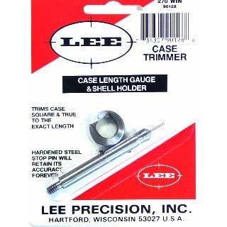 El Case Length Gauge de LEE PRECISION es una herramienta precisa y fácil de usar para recortar a la longitud adecuada y nivelar la boca del cartucho.