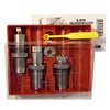 El set de 3 dies PACESETTER .358 Winchester incluye Full Length Sizing Die, Bullet Seating Die y Factory Crimp Die, ideal para tus recargas.