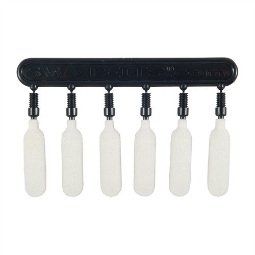 Los Bore Tips son reutilizables hasta cinco veces, se ajustan perfectamente al cañón y absorben solventes para una limpieza uniforme y efectiva.