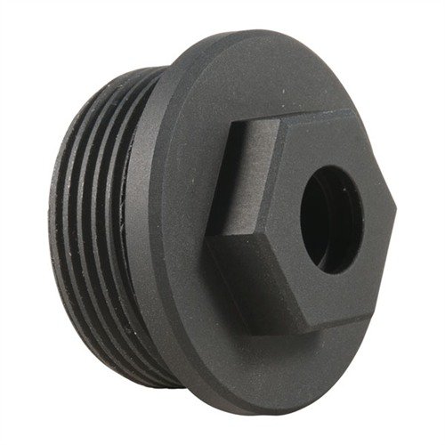 El AR-15/M16 22LR PISTOL PLUG de SPIKES TACTICAL sella el tubo de extensión, es de aluminio anodizado negro y permite un swivel de liberación rápida sin modificaciones.