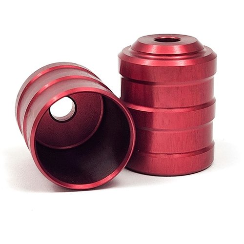 Mejora la alimentación de tu escopeta con los LOW DRAG SHOTGUN FOLLOWERS de Nordic Components, fabricados en aluminio, disponibles en 12 y 20 gauge, y con un acabado rojo.