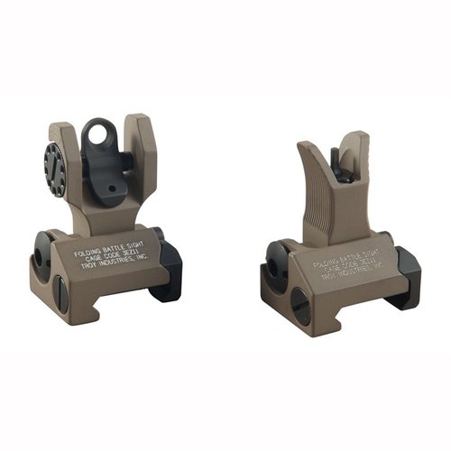 Las miras plegables AR-15 de Troy Industries son resistentes, se despliegan fácilmente y ofrecen un respaldo seguro para tu óptica principal. ¡Perfectas para cualquier situación!