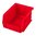 SINCLAIR INTERNATIONAL STACKABLE BULLET BIN, SMALL, RED