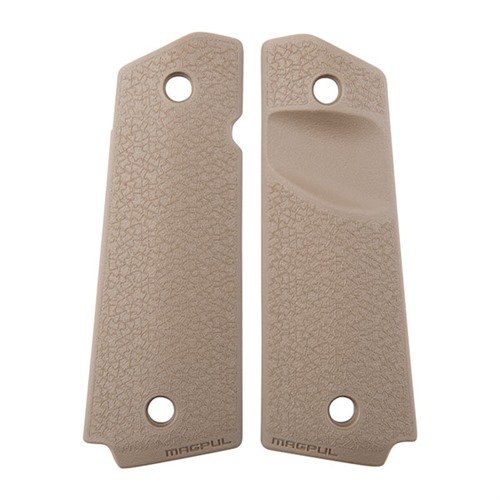 Las MOE 1911 Grip Panels de MAGPUL ofrecen un control superior con su textura antideslizante, corte agresivo para el lanzamiento de cargadores y diseño compatible.
