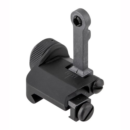 El AR-15 Tactical Rear Sight 300 Meter de Knights Armament es compacto, resistente y ajustable para viento, ideal como respaldo en tus disparos.