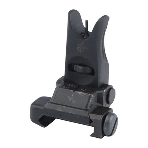 El KAC Flip-Up Micro Front Sight es compacto, ajustable sin herramientas y mantiene su precisión, ideal para no interferir con tu óptica principal.