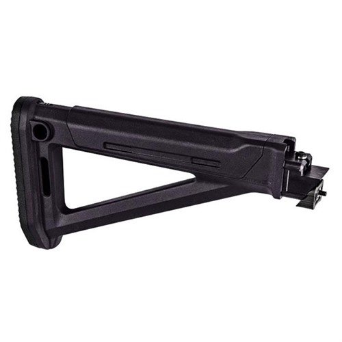 El MOE AK Stock de Magpul ofrece un ajuste optimizado, almacenamiento interno, un pad de goma absorbente y risers de mejilla seleccionables para tu AK-47/74.