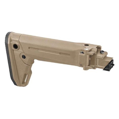 El Zhukov-S Stock de Magpul es un stock plegable y telescópico para AK que ofrece comodidad, resistencia y compatibilidad con ópticas laterales.