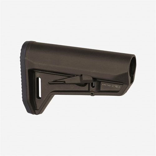 El stock MOE SL-K de Magpul es compacto, ligero y maniobrable, con un diseño ergonómico, fácil de ajustar y compatible con tubos de buffer mil-spec.