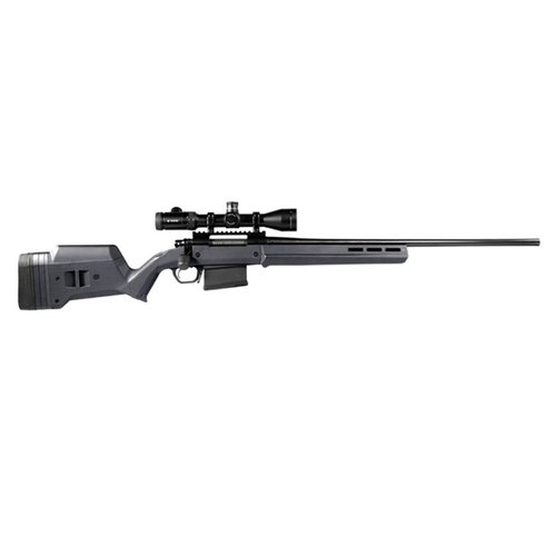 La culata Magpul Hunter 700 LA es ajustable, compatible con Remington 700 LA, y ofrece durabilidad, ergonomía mejorada y opciones M-LOK para accesorios.