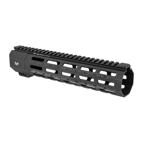 Los guardamanos SP SERIES de MIDWEST INDUSTRIES son extremadamente resistentes, con diseño de flotación libre, siete ranuras M-LOK y construcción en aluminio 6061.