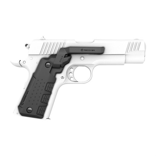 El CG11 Clip & Grip para el Compact 1911 tiene un clip integrado y plegable, manteniendo la compatibilidad con la funda y la comodidad ergonómica.