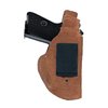 El holster Waistband de GALCO ofrece una sujeción segura con su correa de retención, fabricado en cuero de alta calidad y compatible con cinturones de hasta 1 3/4".
