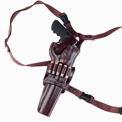 El KODIAK Shoulder Holster de Galco te permite llevar tu revolver Magnum cómodamente y de forma accesible, ajustándose fácilmente a tus actividades diarias.