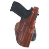 El PLE Paddle Holster de Galco, en cuero premium, ofrece un rápido acceso gracias a su correa de retención y se adapta a cinturones de hasta 1 3/4".