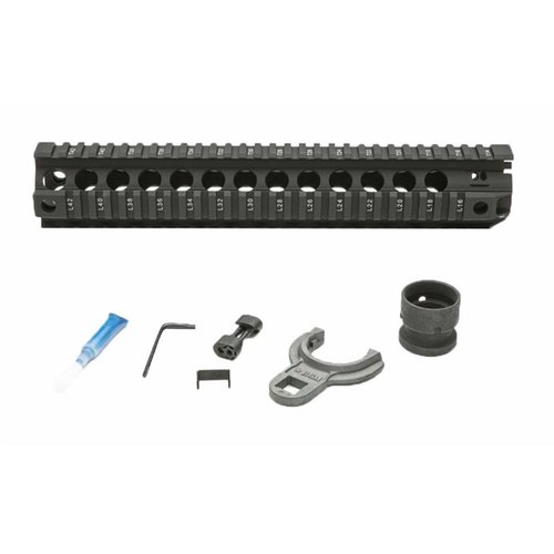 El handguard BCM QRF de Bravo Company ofrece un soporte seguro y ligero para accesorios, sin afectar la precisión de tu rifle gracias a su diseño free float.