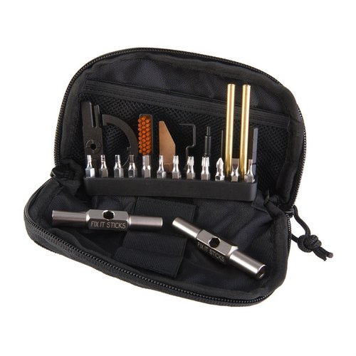 El Kit de Mantenimiento AR-15 de Fix It Sticks es compacto y versátil, incluye herramientas esenciales para el cuidado y ajuste de tu rifle AR-15.