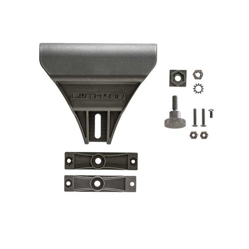 El Luth-AR Cheek Plate Assembly te permite ajustar la altura de tu stock MBA-2 o MBA-4, mejorando la comodidad y precisión en tus disparos.