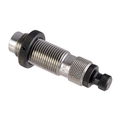 El Redding Premium Handgun Expander Die facilita la entrada, alinea la bala y previene el desgarro de plomo, asegurando una carga uniforme y precisa.