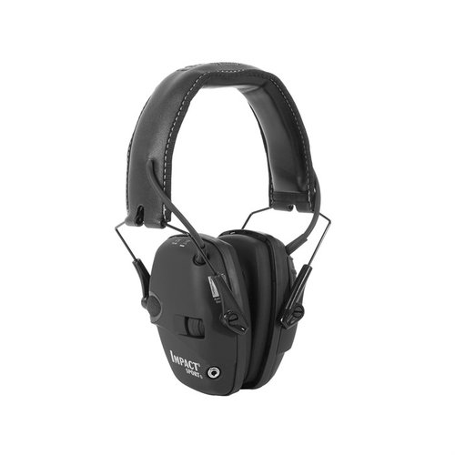 Los IMPACT SPORT ELECTRONIC EARMUFFS de HOWARD LEIGHT protegen tu audición, amplifican conversaciones y comandos, y bloquean ruidos peligrosos como el disparo.