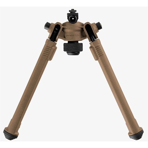 El bipode Magpul M-LOK es ligero, resistente y versátil, con ajuste rápido, 50° de inclinación y 40° de panorámica, ideal para cualquier situación de tiro.
