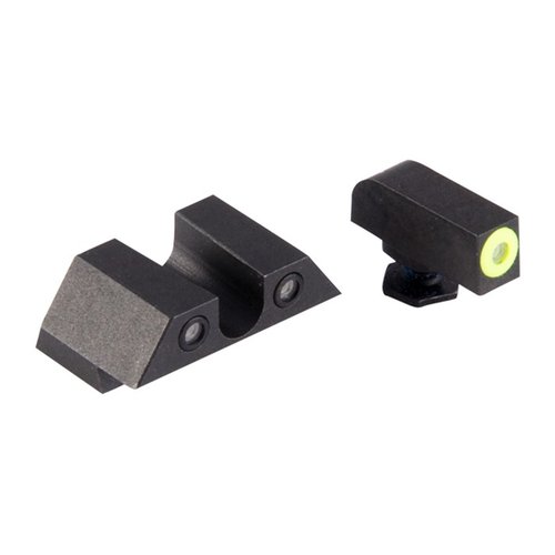 Las miras Perfect Dot de Night Fision para Glock® ofrecen un diseño innovador, con Tritium más brillante y mejor visibilidad tanto de día como de noche.