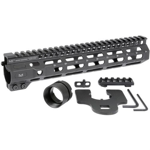 El handguard Combat M-LOK de Midwest Industries es ligero, de aluminio, con riel Picatinny y múltiples puntos de anclaje M-LOK, ideal para personalizar tu AR-15.