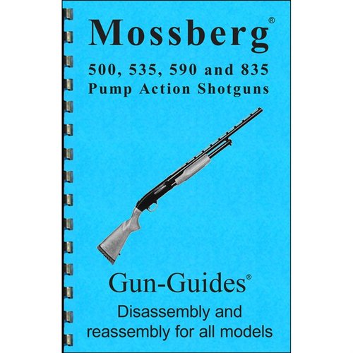 Descubre el manual de ensamblaje y desensamblaje de Mossberg 500, 535, 590 y 835, con instrucciones detalladas, ilustraciones y la historia de tu arma.