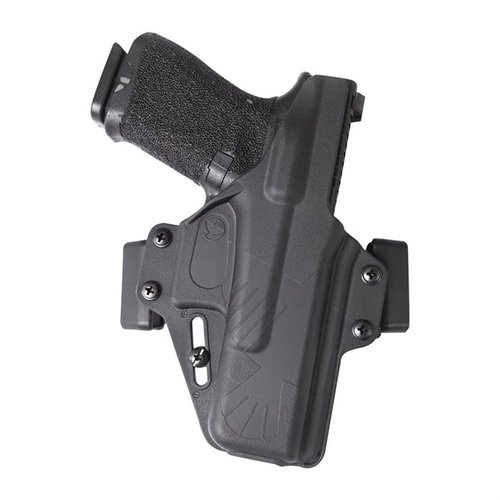 El Perun Holster de Raven Concealment es modular, ambidiestro y ultra-concealable, ideal para Glock, con ajuste de retención fácil y diseño cómodo.