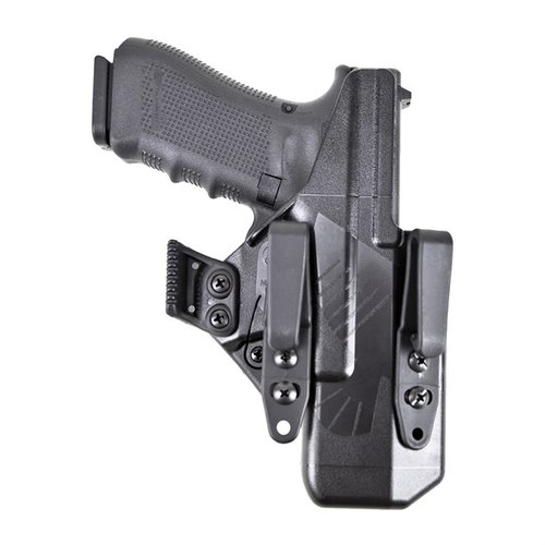 El EIDOLON HOLSTER para Glock® G19 es cómodo y discreto, con una funda ajustada y puntos de sujeción para accesorios, ideal para personalizar tu transporte.
