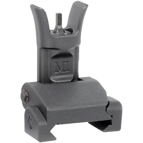 El AR-15 Combat Folding Front Sight de Midwest Industries es ligero, duradero y plegable, ideal como respaldo para apuntar con ajuste de 1.5 MOA.