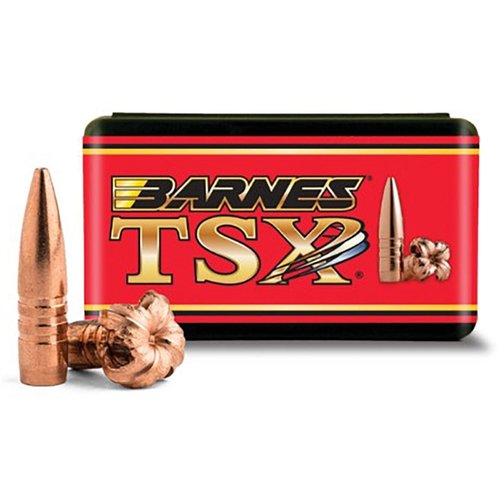 Disfruta de una penetración extrema con las balas BARNES TSX 450 Bushmaster, 100% de cobre, que retienen su peso original y son súper precisas.