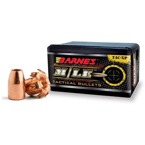 Las balas TAC-XP™ de 100% cobre son ideales para defensa personal y fuerzas del orden, manteniendo su peso y trayectoria tras atravesar barreras.