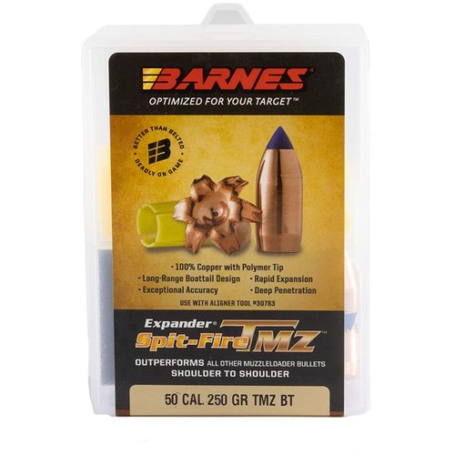Los BARNES SPIT-FIRE TMZ BULLETS de 50 Caliber (0.510