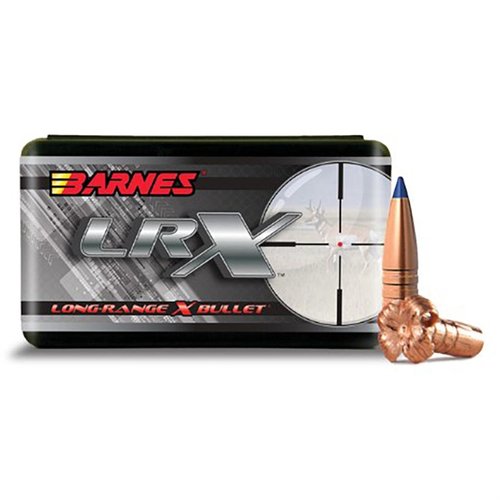 Las balas Barnes LRX de 250gr ofrecen precisión de grado de competencia y un alto coeficiente balístico, ideales para tiros limpios y éticos a larga distancia.
