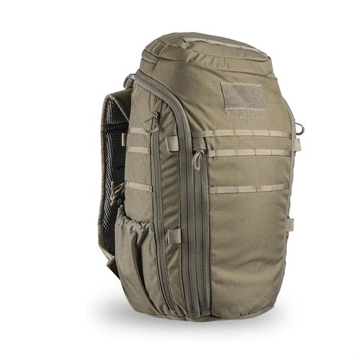 La mochila Switchblade de Eberlestock ofrece acceso rápido a tu pistola, múltiples compartimentos para organización y es ligera gracias a su webbing MOLLE-10.
