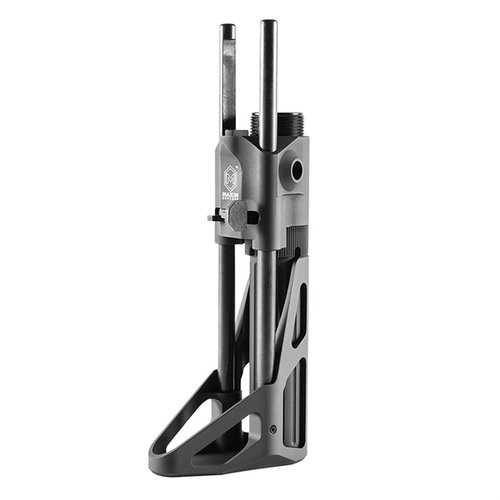 El stock CCS de Maxim Defense ofrece un ajuste de 3 posiciones, montaje sólido, 2 anclajes para sling y un cómodo cheek weld, ideal para tu carabina.