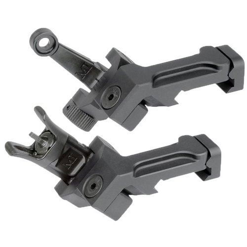 Descubre el AR-15 Combat Rifle Offset Sight Set, con un diseño bajo perfil, ajustes precisos y construcción de acero de grado militar para máxima fiabilidad.