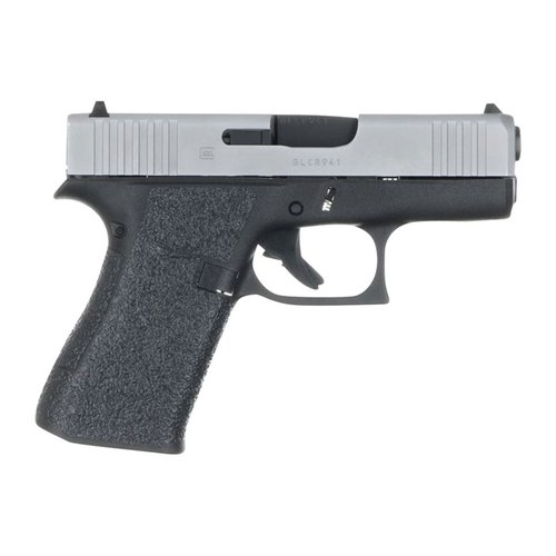 Mejora tu control con el grip TALON para Glock 43X/48, que ofrece cobertura total, recortes para el reposo del pulgar y un diseño elegante.