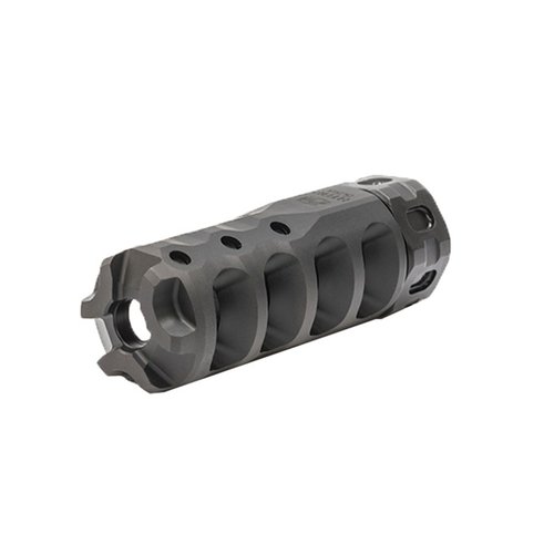 El Hypertap Muzzle Brake reduce el retroceso en un 84%, mejora la precisión y permite ajustar la salida de gas, todo en un diseño compacto y eficiente.