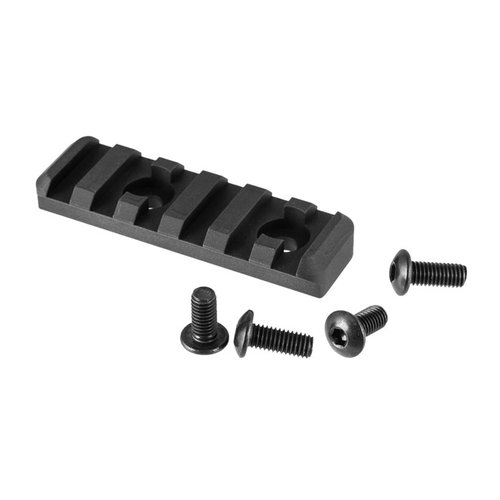 El riel MOE de aluminio facilita el montaje de equipos en tu Whiskey-3 o X-ray, permitiendo una instalación rápida y segura con un peso de solo 1 oz.