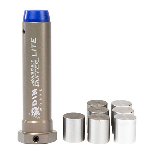 El Adjustable Buffer de ODIN Works te permite personalizar tu AR-15, AR 308 o carabinas de 9mm con pesos intercambiables para un rendimiento óptimo.