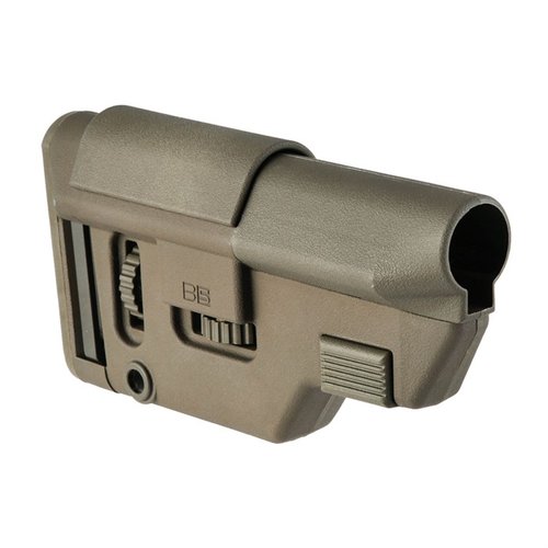 El Precision Stock de B5 Systems ofrece ajustes sin herramientas, compatibilidad con Law Tactical, múltiples opciones de montaje y uso eficiente del cargador.