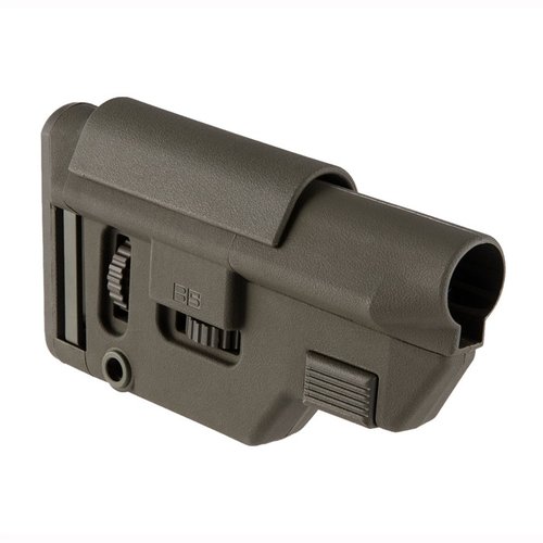 El B5 Systems Collapsible Precision Stock ofrece ajuste fácil, puntos de anclaje para sling y compatibilidad M-LOK, todo en un diseño compacto y ligero.
