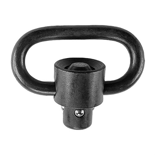 El BCMGUNFIGHTER Quick Detach Sling Swivel es robusto, con un diseño de liberación segura y acabado de acero al carbono, ideal para tus necesidades tácticas.