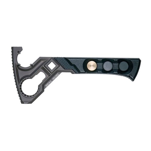 La Armorer's Master Wrench de Real Avid es perfecta para AR-15, con un diseño ergonómico, superficies precisas y un martillo integrado para mayor versatilidad.