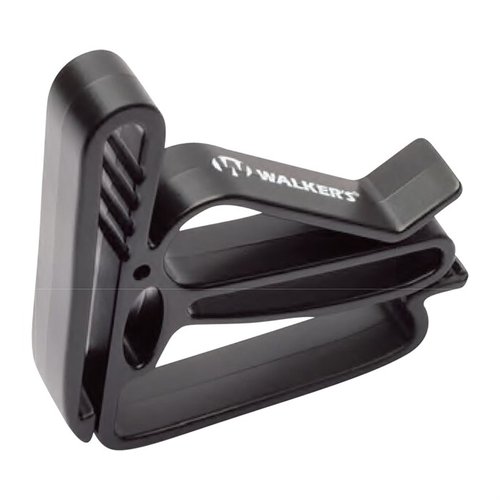 Con el clip de cinturón para orejeras de Walkers, mantén tus orejeras y accesorios a mano y libres, ¡listos para usar cuando más los necesites!